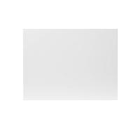 GoodHome Stevia Gloss White Slab Appliance Cabinet Door (W)600mm (H)453mm (T)18mm