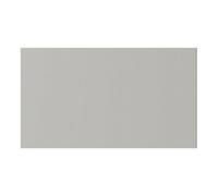 GoodHome Stevia Innovo Handleless Matt Pewter Grey Slab 2 Drawer Front, Pack Of 2 (H)340mm (W)597mm (T)18mm