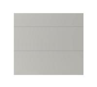 GoodHome Stevia Matt Grey 3 Drawer Front, Pack Of 1 (H)715mm (W)797mm (T)18mm