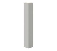 GoodHome Stevia Matt Grey Standard Corner Post, (W)48mm (L)340mm, Pack Of 2