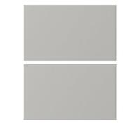 GoodHome Stevia Matt Pewter Grey Slab Standard Drawer End Panel (H)340mm (W)595mm
