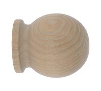 GoodHome Symi Natural Oak Effect Ash Ball Curtain Pole Finial (Dia)28mm