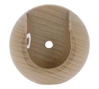 GoodHome Symi Natural Oak Effect Ash Curtain Pole Bracket Recess