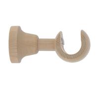 GoodHome Symi Natural Oak Effect Ash Wall Mounted Curtain Pole Bracket