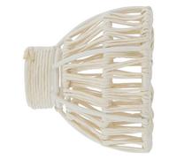 GoodHome Symi Natural Oak Effect Rattan Curtain Pole Finial (Dia)28mm