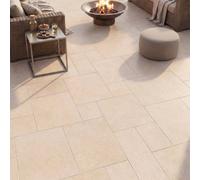 GoodHome Tamino Sand Matt Stone Effect Porcelain Indoor & Outdoor Floor Tile, Pack Of 6, (L)440mm (W)660mm