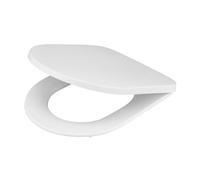 GoodHome Tanaro White D-shaped Soft close Toilet seat