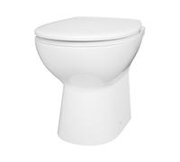 GoodHome Tasi White Back To Wall Round Toilet With Soft Close Seat & Concealed Cistern
