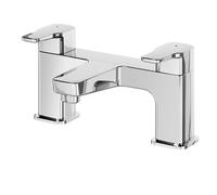 GoodHome Teesta Chrome Effect Deck-Mounted Manual Single Bath Filler Tap