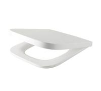 GoodHome Teesta White Square Soft Close Toilet Seat