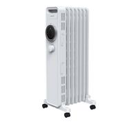 GoodHome Tekapo 1500W White Oil-Filled Radiator