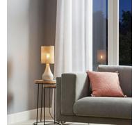 GoodHome Tertrez Matt Beige Table Lamp