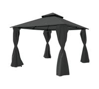 GoodHome Thar Grey Square Gazebo Tent (H) 2.8M (W) 3M