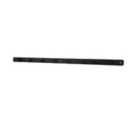 GoodHome The Dots Matt Black Stainless Steel 8 Hook Rail (L)890mm (H)40mm