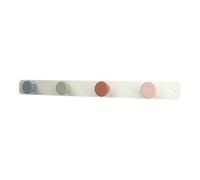GoodHome The Dots Matt Multicolour Stainless Steel 4 Hook Rail (L)450mm (H)40mm