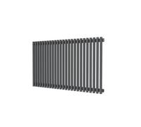 GoodHome Thorpe Anthracite Horizontal Designer 2953Btu Radiator, (W)1000mm X (H)600mm