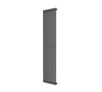 GoodHome Thorpe Anthracite Vertical Designer 3076Btu Radiator, (W)400mm X (H)1800mm