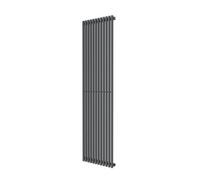 GoodHome Thorpe Anthracite Vertical Designer 3690Btu Radiator, (W)480mm X (H)1800mm