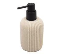 GoodHome Toko Beige Sand Effect Polyresin Freestanding Soap Dispenser