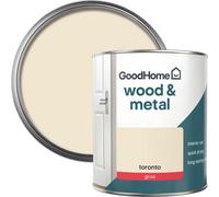 GoodHome Toronto Gloss Metal & Wood Paint, 750Ml