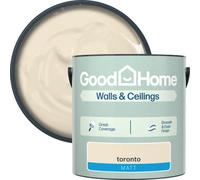 GoodHome Toronto Matt Wall & Ceiling Emulsion Paint, 2.5L