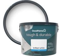 GoodHome Tough & Durable Brilliant White Matt Wall & Ceiling Emulsion Paint, 10L