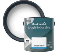 GoodHome Tough & Durable Brilliant White Matt Wall & Ceiling Emulsion Paint, 2.5L