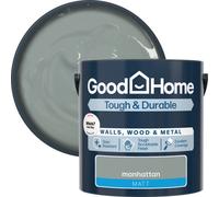 GoodHome Tough & Durable Manhattan Matt Metal, Plaster & Wood Multi-Surface Paint, 2.5L