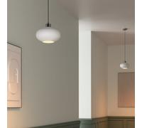 GoodHome Tremont White Pumpkin Spherical Lamp Shade (D)23Cm