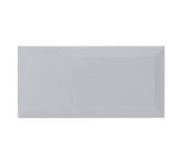 GoodHome Trentie Light Grey Gloss Textured Ceramic Indoor Wall Tile Sample