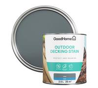 GoodHome Tulsa Matt Quick Dry Decking Wood Stain, 2.5L