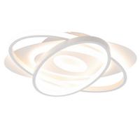 GoodHome Uldino Round Matt Metal & Plastic White Led Ceiling Light