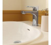 GoodHome Valla M Chrome Effect Round Basin Mixer Tap