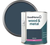 GoodHome Vence Satin Metal & Wood Paint, 750Ml