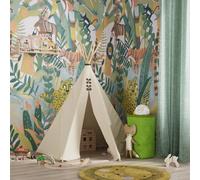 GoodHome Viridian Green Jungle Matt Mural