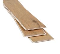 GoodHome Visby Modern Herringbone Oak Effect Textured Engineered Real Wood Top Layer Flooring Sample