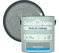 GoodHome Walls & Ceilings Manhattan Matt Emulsion Paint, 2.5L