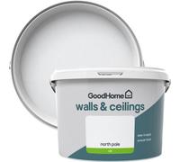 GoodHome Walls & Ceilings North Pole Silk Emulsion Paint, 2.5L
