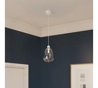 GoodHome Wantage Iridescent Effect Round Oval Lamp Shade (D)21Cm