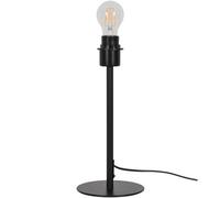 GoodHome Willet Round Matt Black Table Lamp Base