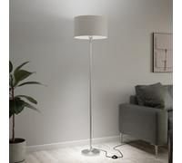 GoodHome Willet Satin Silver Effect Floor Lamp Base
