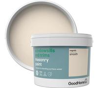 GoodHome Windowsills & Trims Magnolia Smooth Matt Masonry Paint, 2.5L
