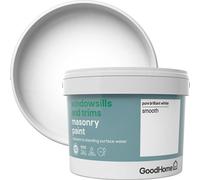 GoodHome Windowsills & Trims Pure Brilliant White Smooth Matt Masonry Paint, 2.5L