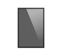 GoodHome Winterana Matt Black Glazed Standard Cabinet Door (W)400mm (H)715mm (T)20mm