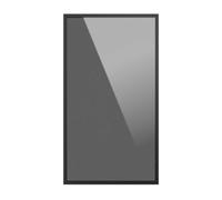 GoodHome Winterana Matt Black Glazed Tall Cabinet Door (W)500mm (H)895mm (T)20mm