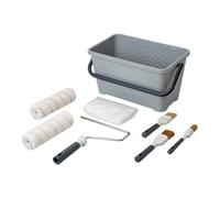 GoodHome Woven Polyester Medium Pile Decorating Set, 8 Pieces