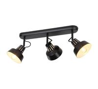 GoodHome Yarra Modern Matt Black 3 Light Spotlight