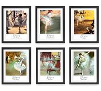GoodHomeZen Degas Ballet Art Prints Set of 6, Collection, Art Unframed A4 Size