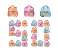 Goodie Bag - 7.09x7.87x0.04 Inch Makeup Bag with Keychain, Mini Organizer in the Shape of Backpack, for Men Women Kids Boys Girls Young Teenagers Girlfriend Wife Sor