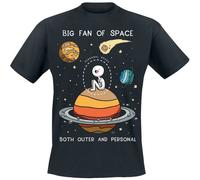 Goodie Two Sleeves Big Fan of Space T-Shirt black S